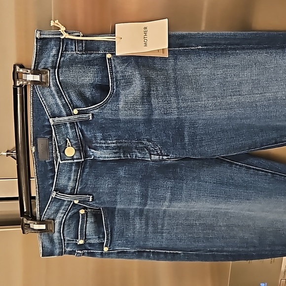 💕MOTHER💕 The Down Low Weekender Heel Jeans ~ High Tide 31 NWT - Picture 12 of 16